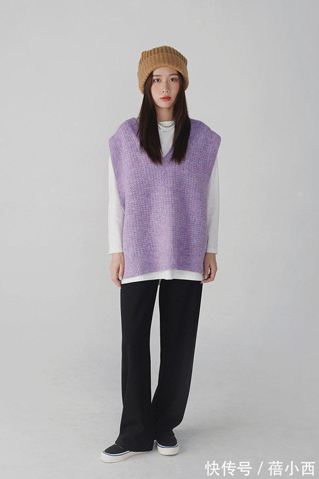 马甲|初秋的简约大气穿搭原来这么简单!超全毛衣搭配,让你秒变美少女