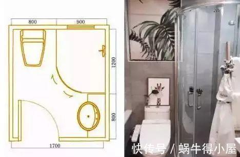 齐家栗子|4平米的小户型卫生间,做好格局划分,也能干湿分离