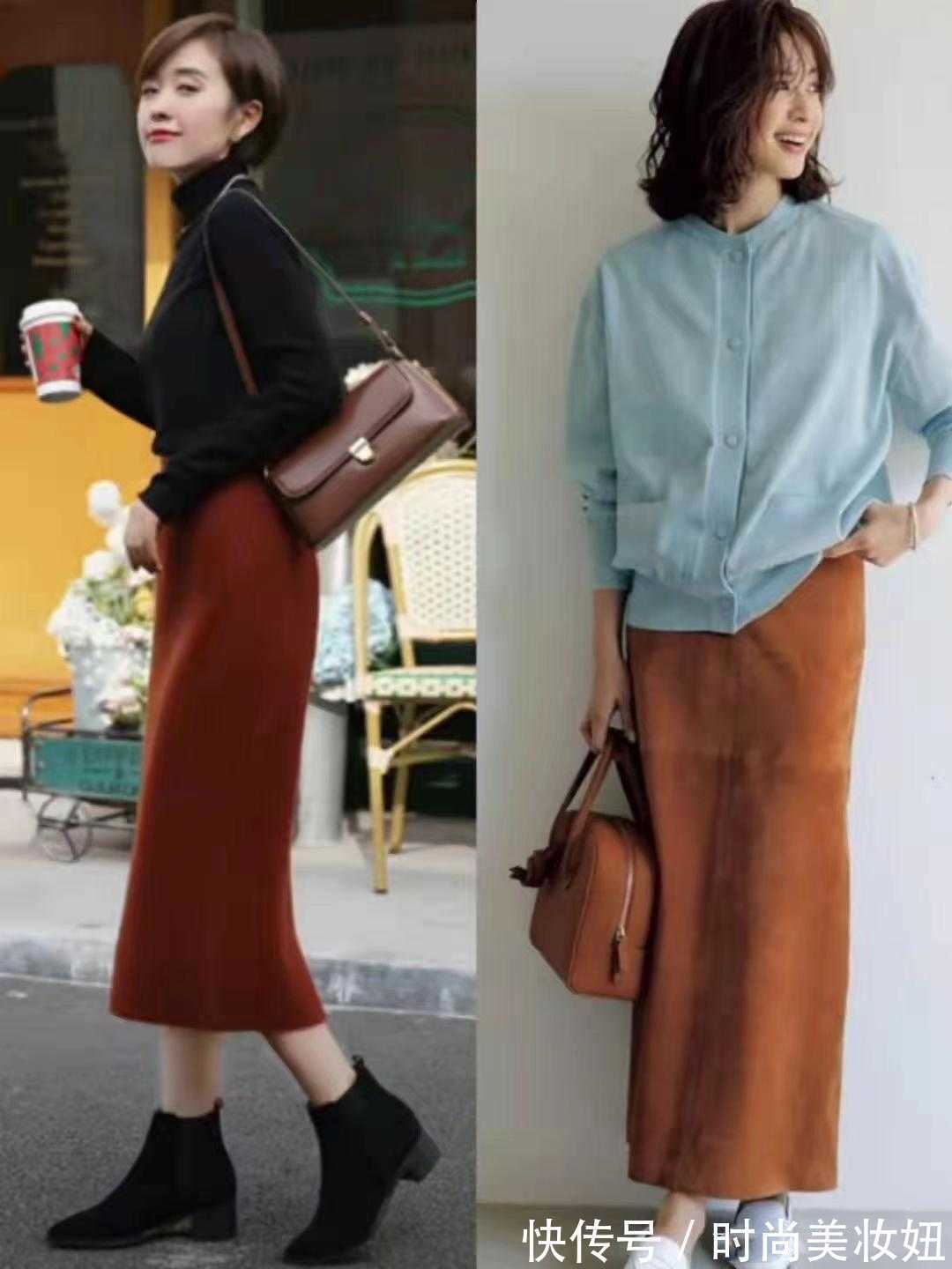 冬季 “过膝裙”才是冬季该有的穿搭,优雅洋气又保暖,照穿显气质