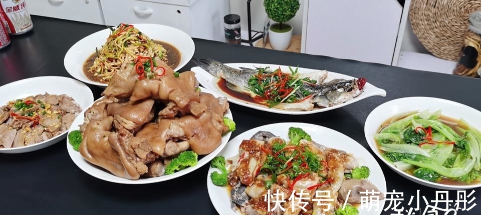晒晒我家的年夜饭，1个人就能轻松搞定6道菜，荤素搭配，营养美味