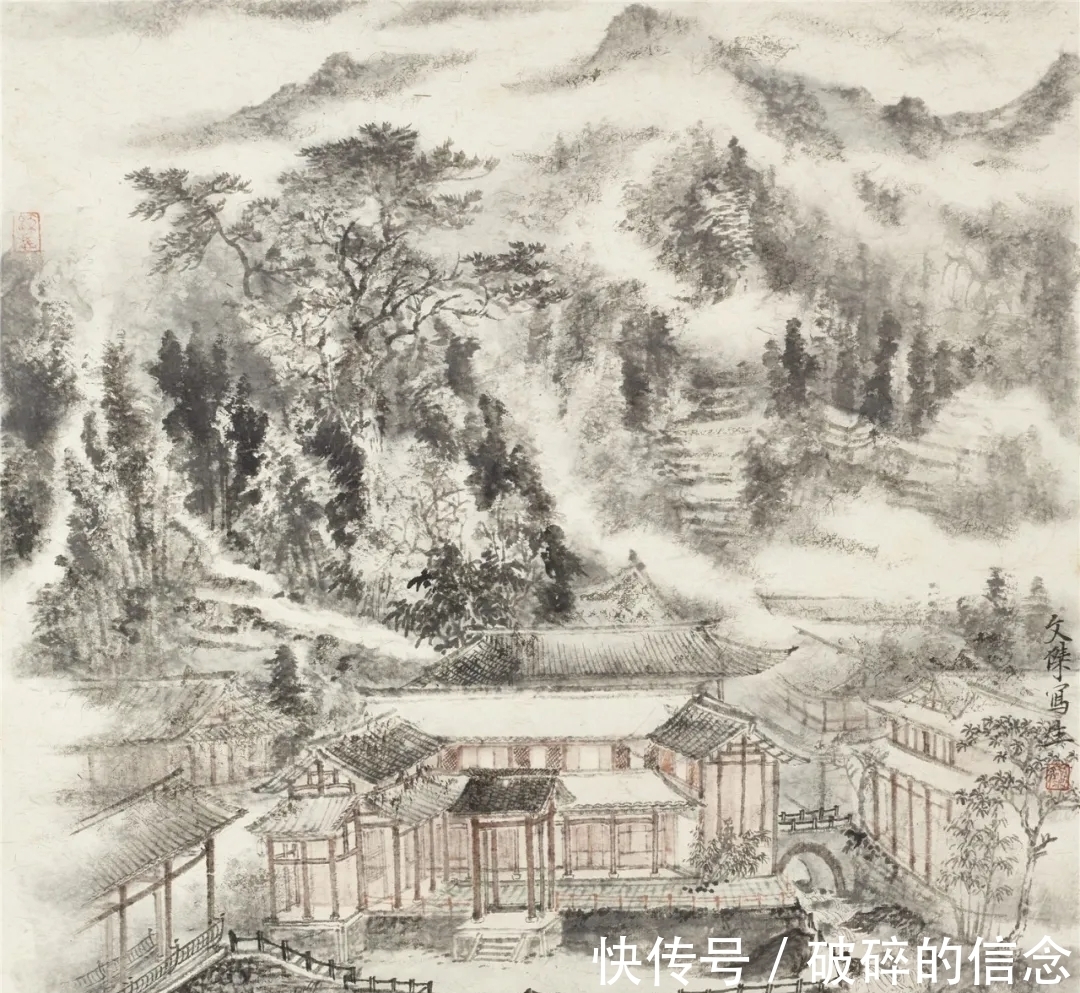 山水画&南北兼容|郭文杰山水画