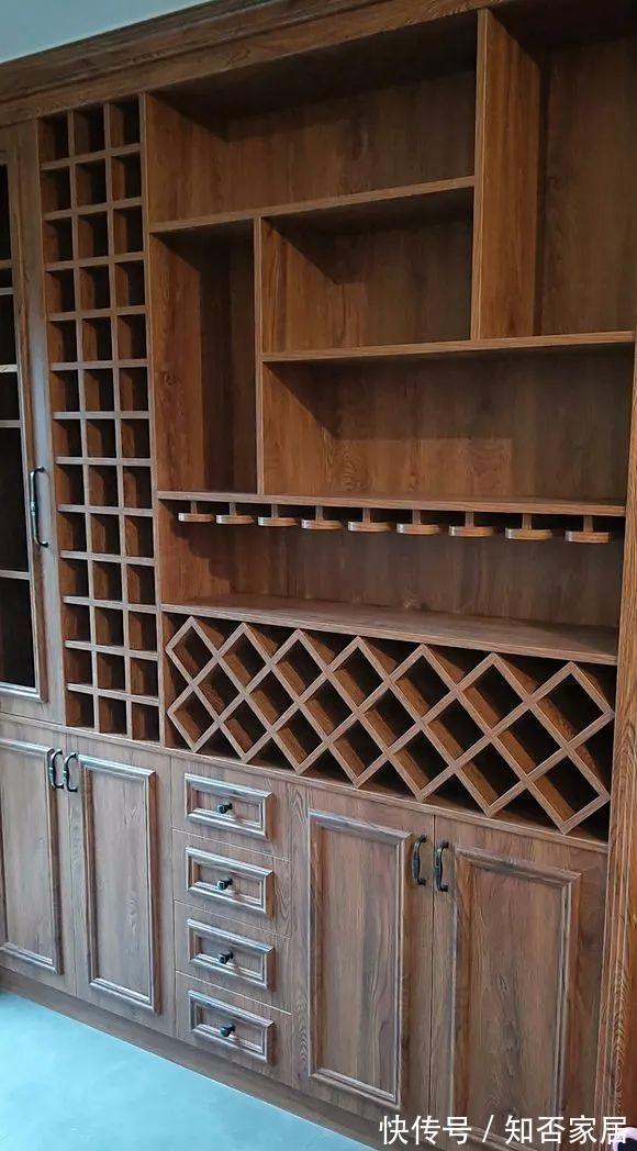 酒杯架|让木工师傅现场做的全屋的柜子,3万全包,效果超乎意外的好看!