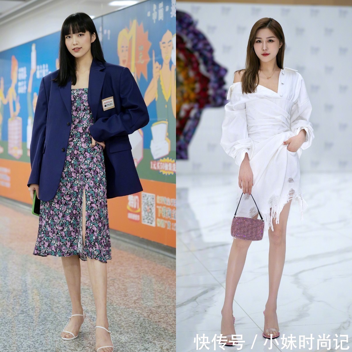 连衣裙|穿“连衣裙”该怎么搭配鞋子?学学街拍达人的穿搭技巧