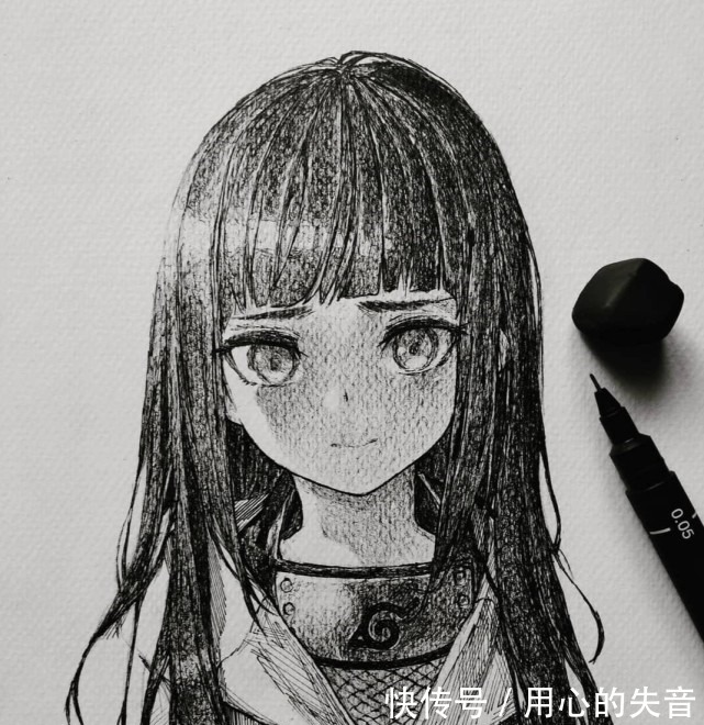 画师|插画师笔下的动漫人物，雏田有了黑眼珠，雷姆的眼泪你注意到了吗