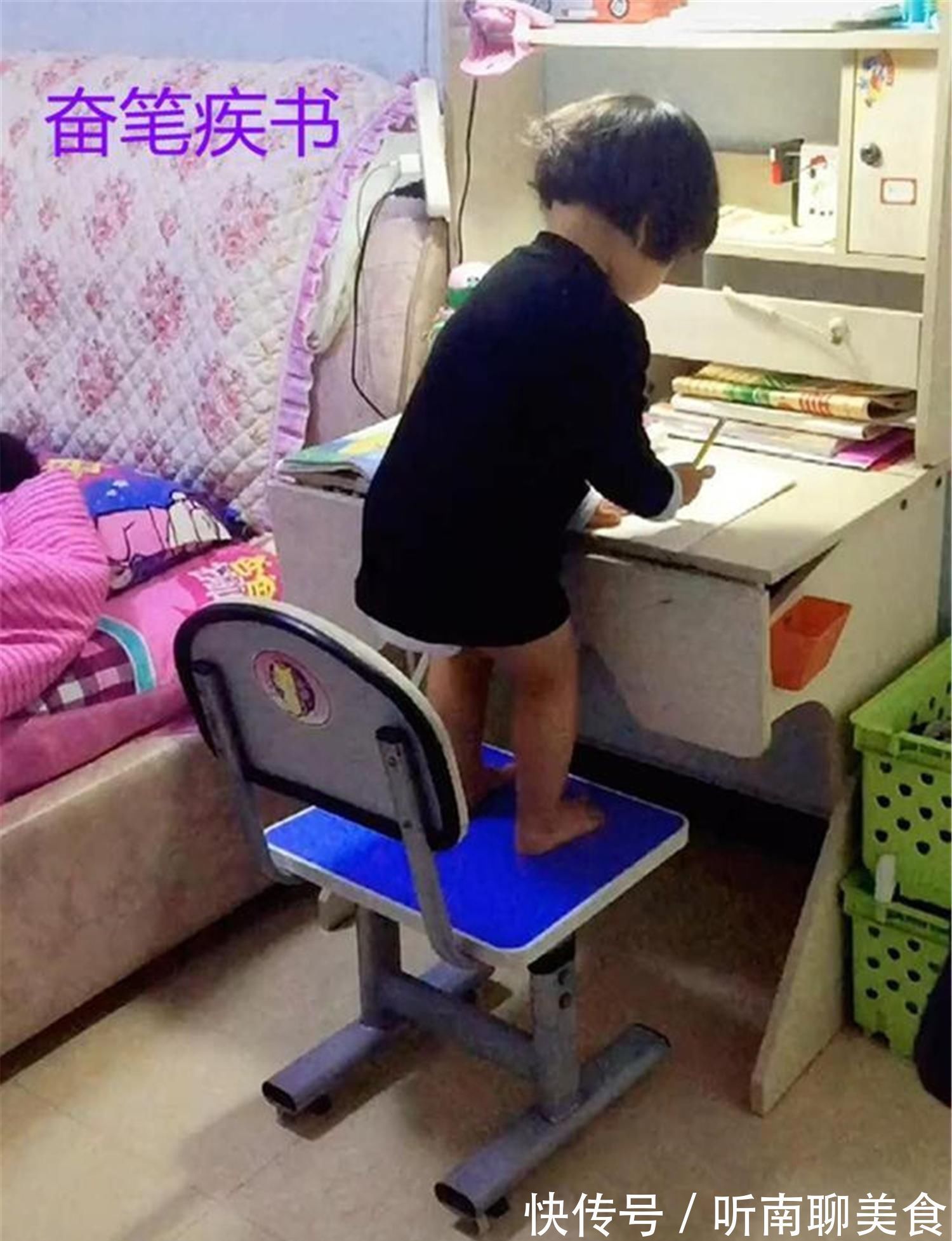生物钟|家有二胎的幸福和苦恼,大宝写作业为防二宝打扰,使出十八般武艺