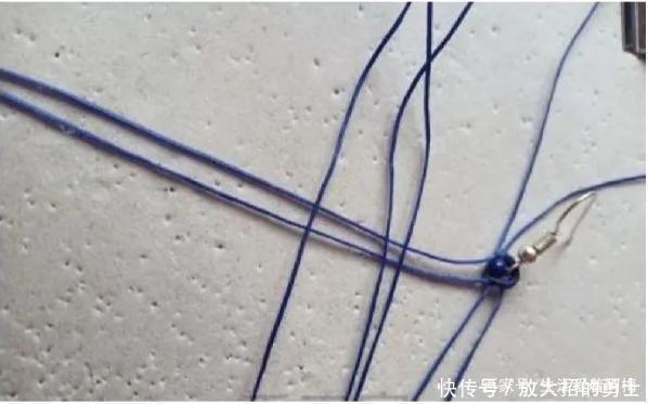 蜡绳编的中国风流苏耳饰,精致大方,DIY手工编绳附教程