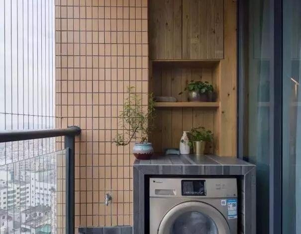 洗手池|同样是一个阳台,别人家的阳台这样装,真是漂亮又实用