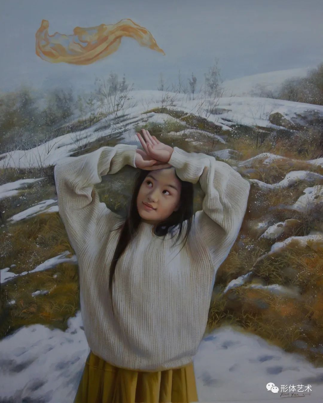 熊燕|熊燕 画中的女子,灵动大方,仙气飘飘