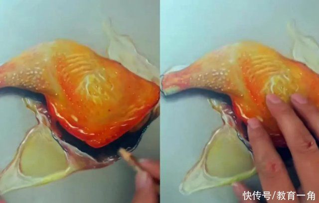 美术@初中生“画鸡腿”,原本以为是画着玩玩,最后却令同桌直流口水