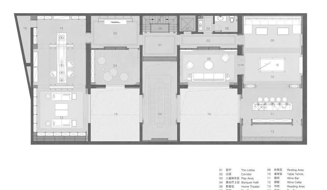 布置|900㎡现代轻奢,蓝绿色墙面+端庄软装,诗意档次!豪宅有人看吗?