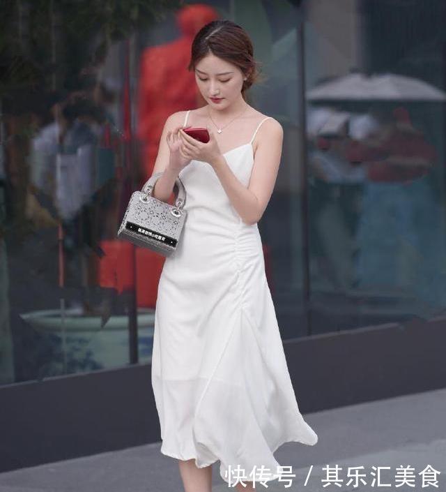 吊带背心|明亮耀眼的连衣裙，蕴含着浓浓的时尚感，穿出沉稳好气质
