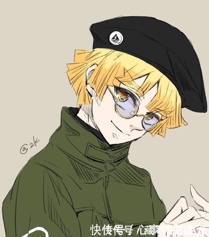 善逸|鬼灭之刃:多变的眼镜属性,善逸邪魅一笑,无惨荣获最帅侧脸