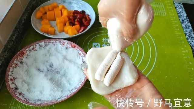 白心|摆摊小吃糯米果来了，软糯香甜，放三天都不会硬，制作简单