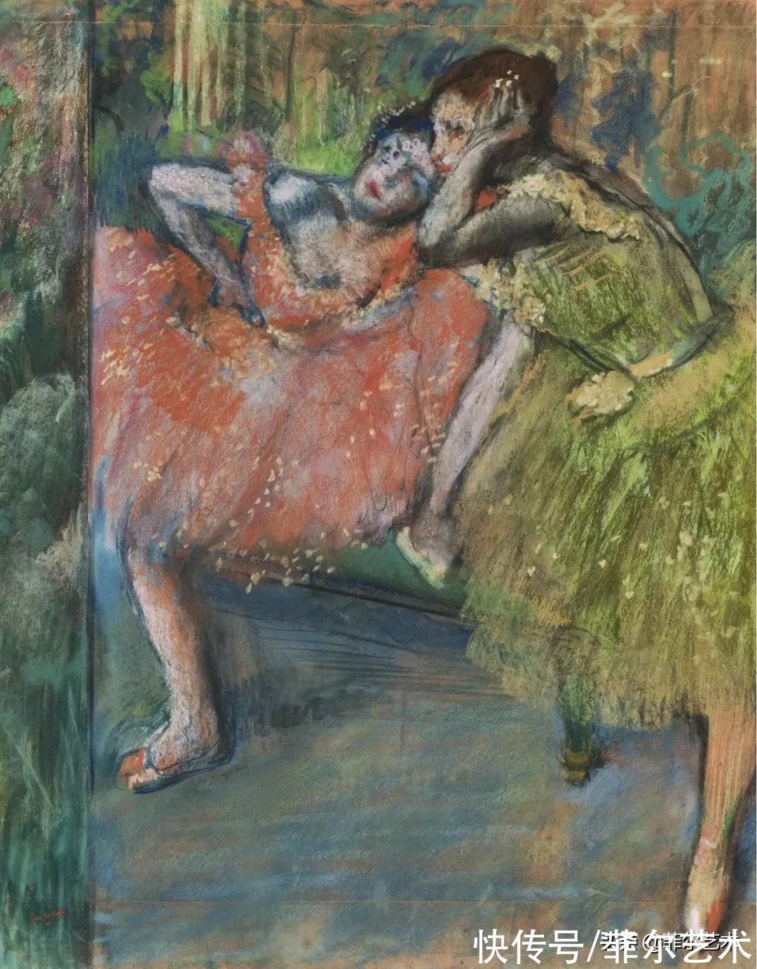 安格尔$法国艺术大师埃德加·德加舞女125幅油画作品,美翻了