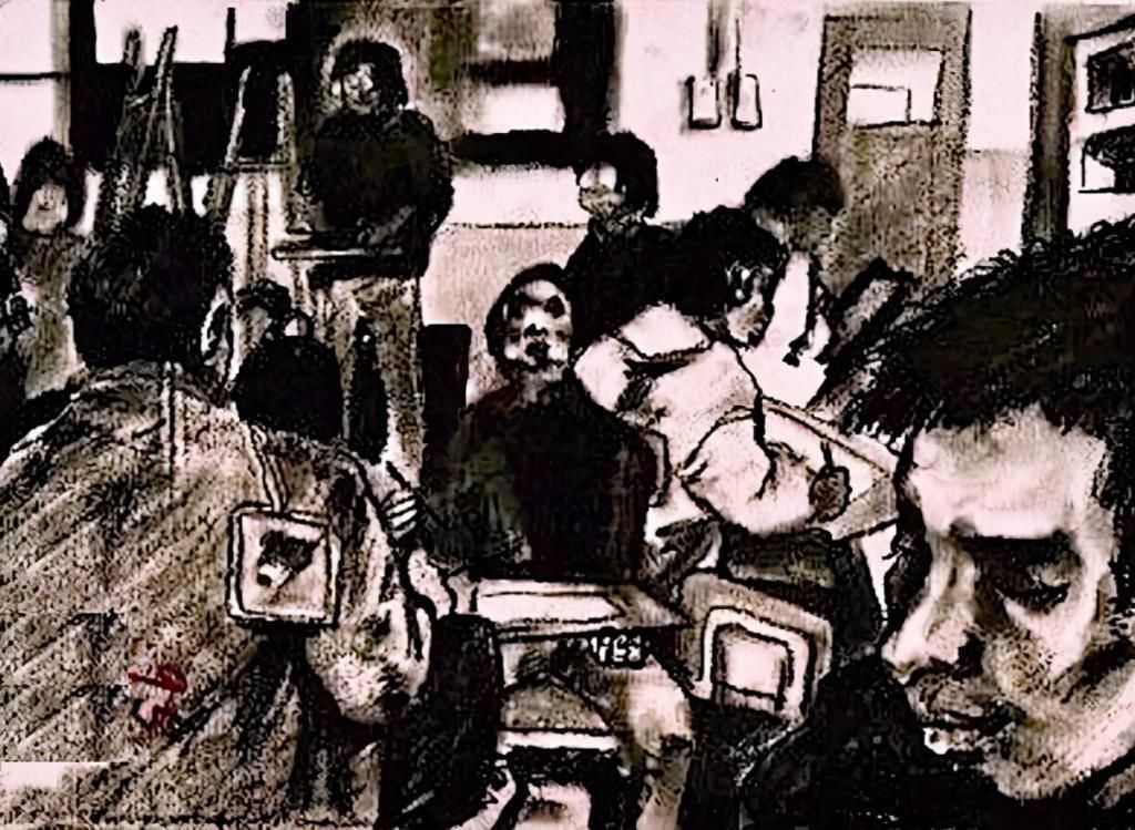 央美!央美95高分的一张破画,陈丹青把它看成宝贝,画中内涵信息太多