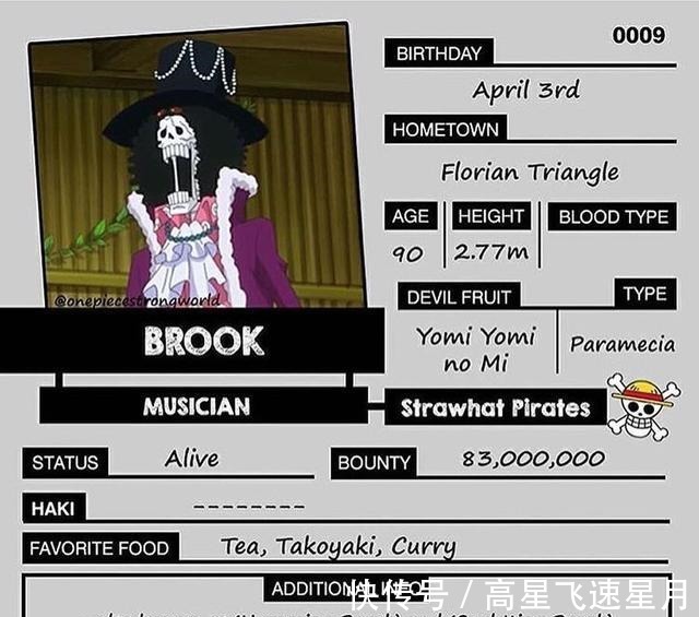 草帽海贼团|海贼王草帽团个人信息卡片公开,山治能力特殊,罗宾是理发师