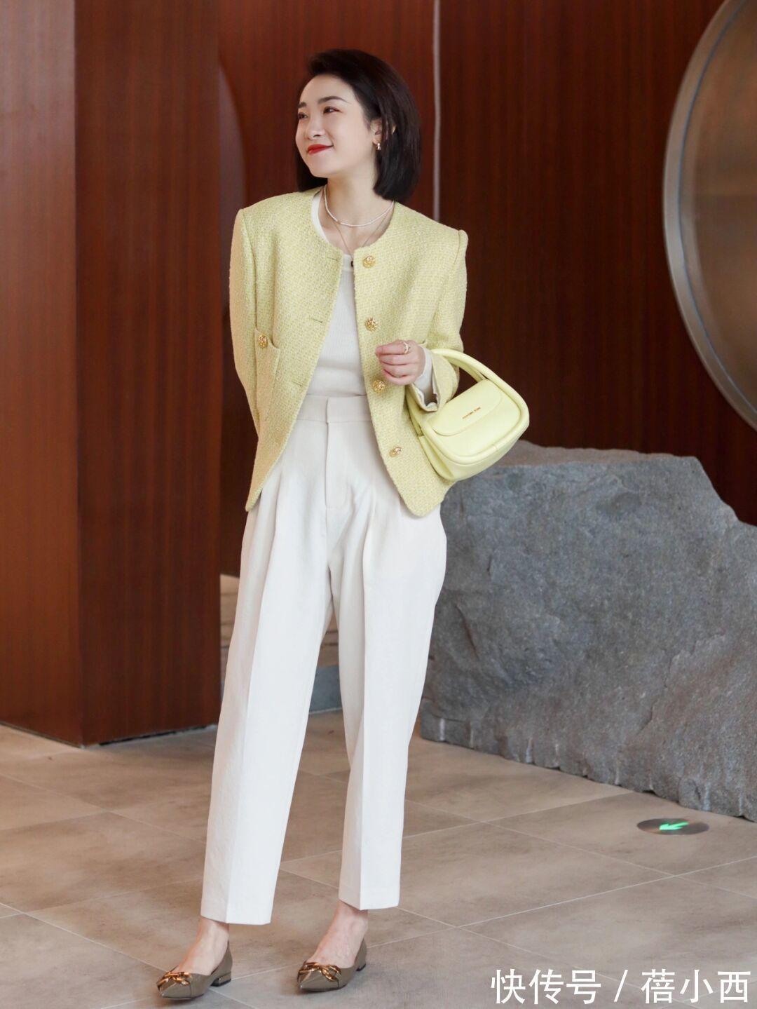 黑色|建议40+女性多穿“小香风外套”,搭配半身裙优雅,搭配裤子时髦