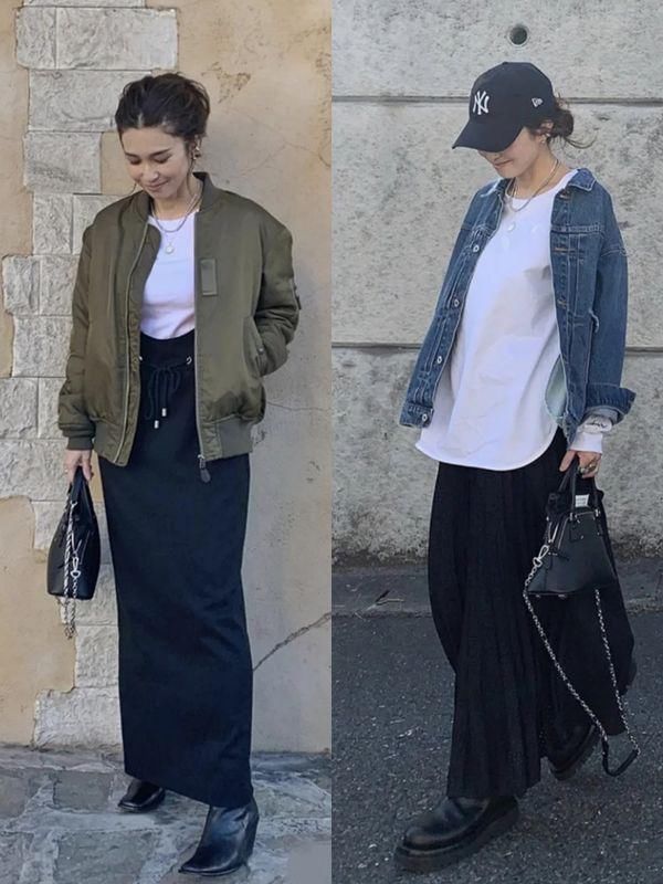 40岁女人配色越简约越高级，试试日本阿姨的“黑白配”，真好看