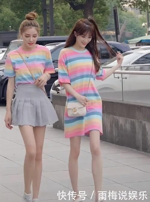 高跟鞋|街拍小姐姐黑色的上衣搭配牛仔短裤,很显青春活力的气息