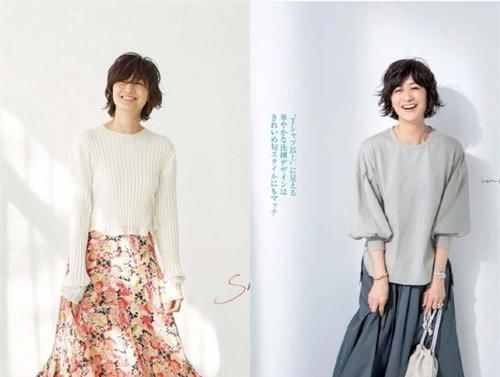 毛衣 被52岁的富冈佳子惊艳到了,穿搭简约但很高级,她是如何做到的?