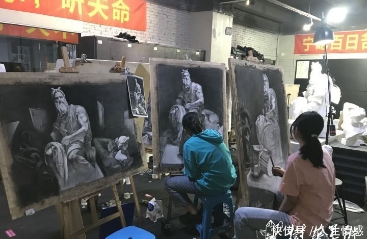 树华画室：素描石膏写生，养成正确的观察方法，培养基础造型能力