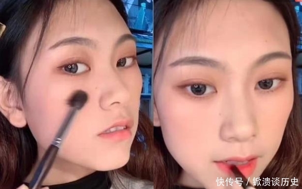 女生最干净的妆容是如何养成的？网友：没有痘痘的脸太美了吧！