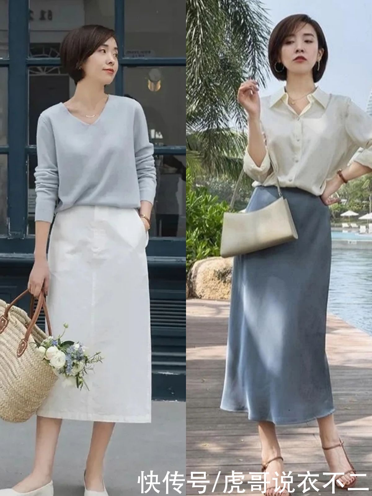 这才是教科书级别的40岁女人穿搭，3种搭配公式简约又优雅，好美