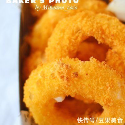爆浆|#巨下饭的家常菜#金黄酥脆，会爆浆洋葱圈