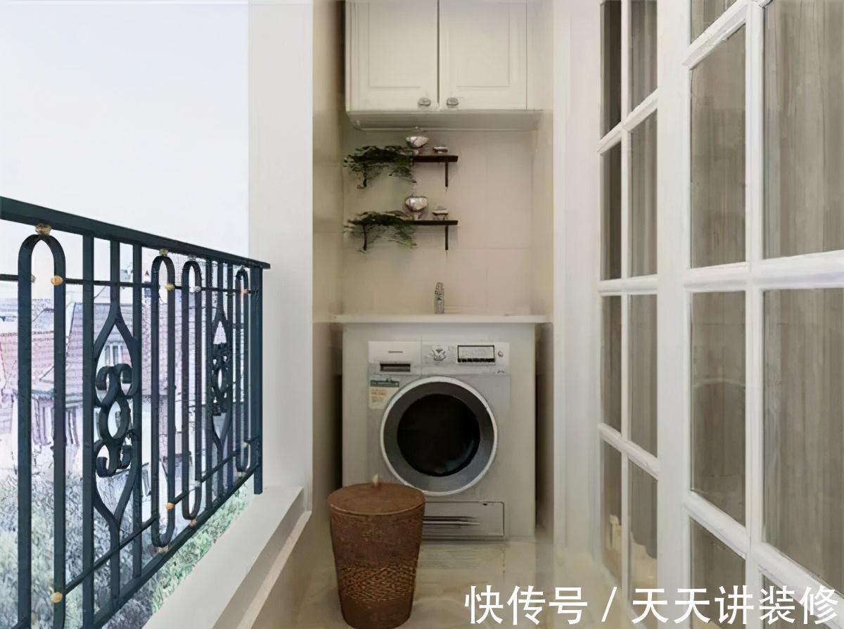 小户型|洗衣机不要放阳台上了,聪明人都挑这个地方摆放,知道太晚了!