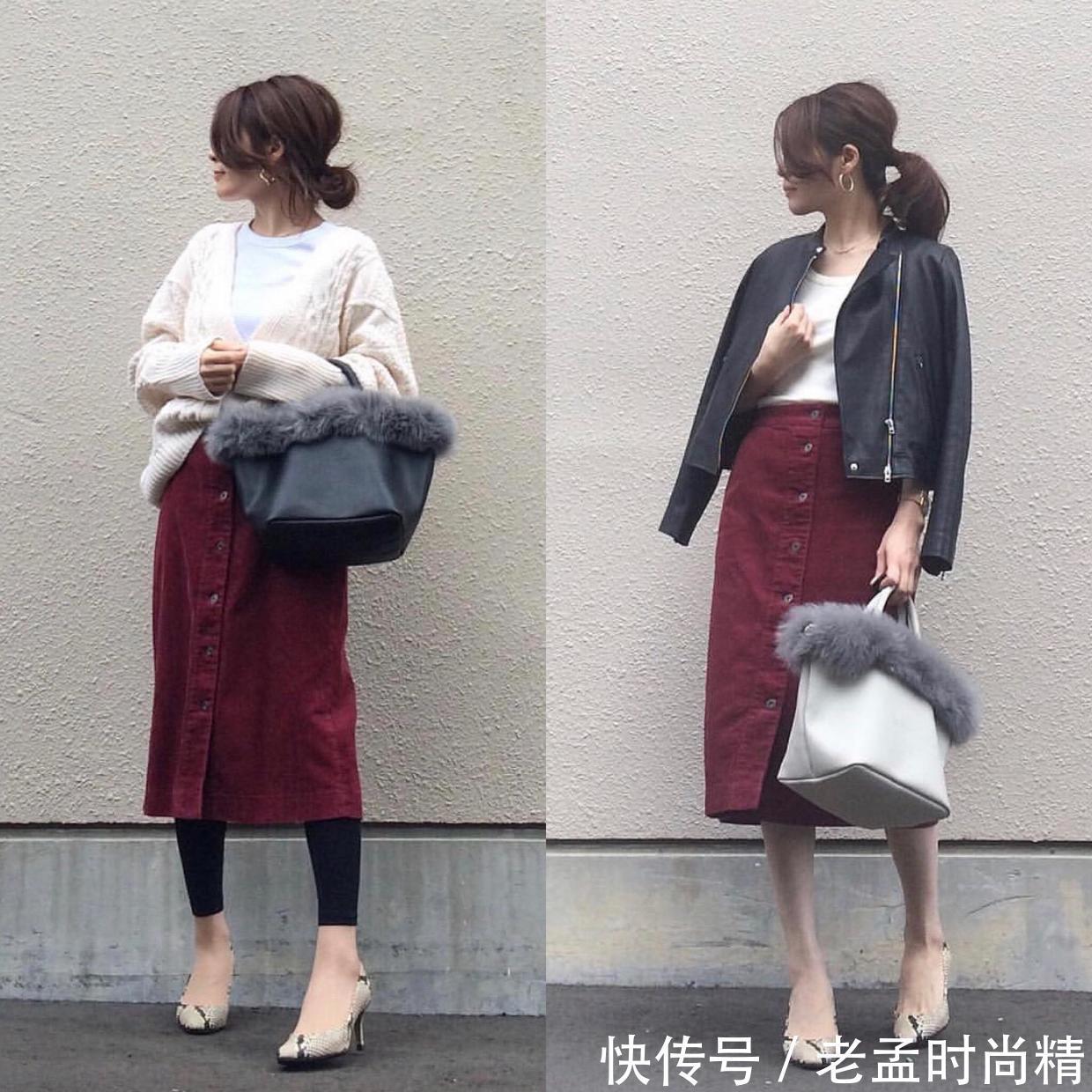 半身裙|早秋不会穿?跟着博主学,让你学会“一衣多穿”,两周穿搭不重样