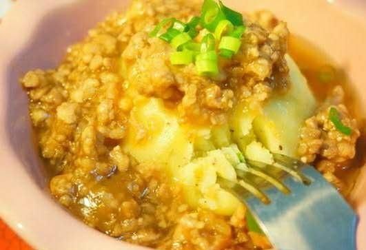 干净|家常菜肉末土豆泥成人和儿童最喜爱的美食之一