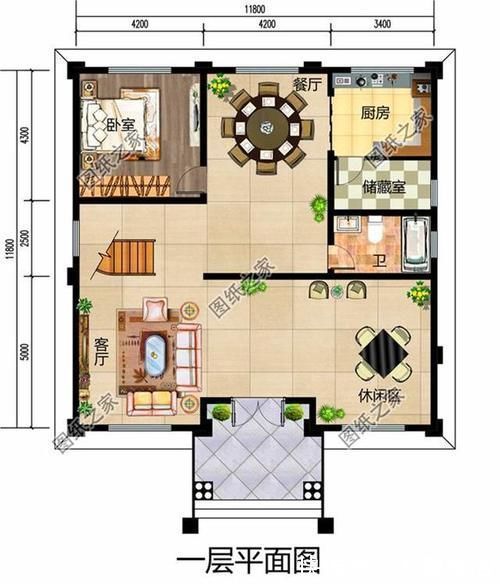 x3|农村三层别墅占地140平米设计图,第一款太气派,第三款很实用