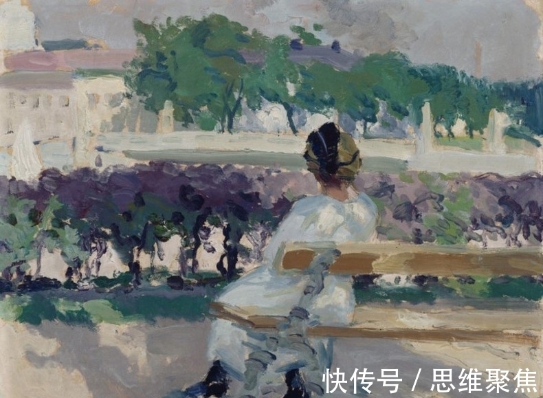 桑特里#笔意未尽的挥洒,印象派画家桑特里的绘画作品