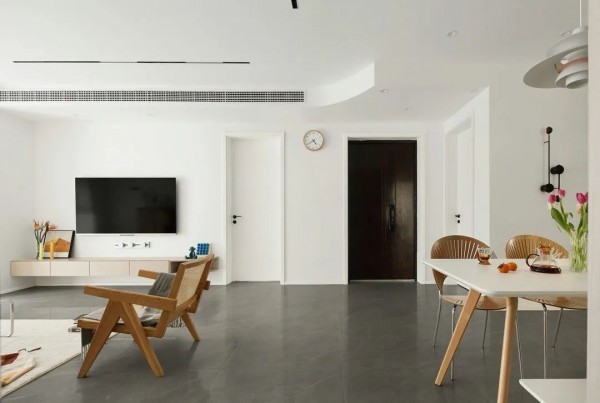 四白|这才是简约不简单!116㎡真正的四白落地,高级感反而藏不住