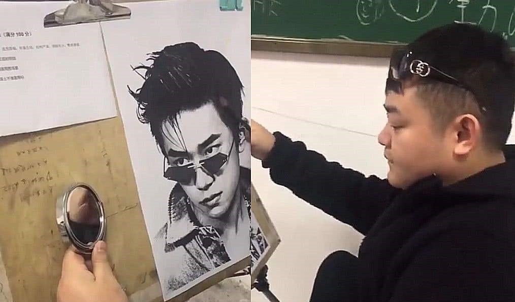 画像@美术生“0分试卷”火了,老师本想给满分,看到考生本人后直摇头