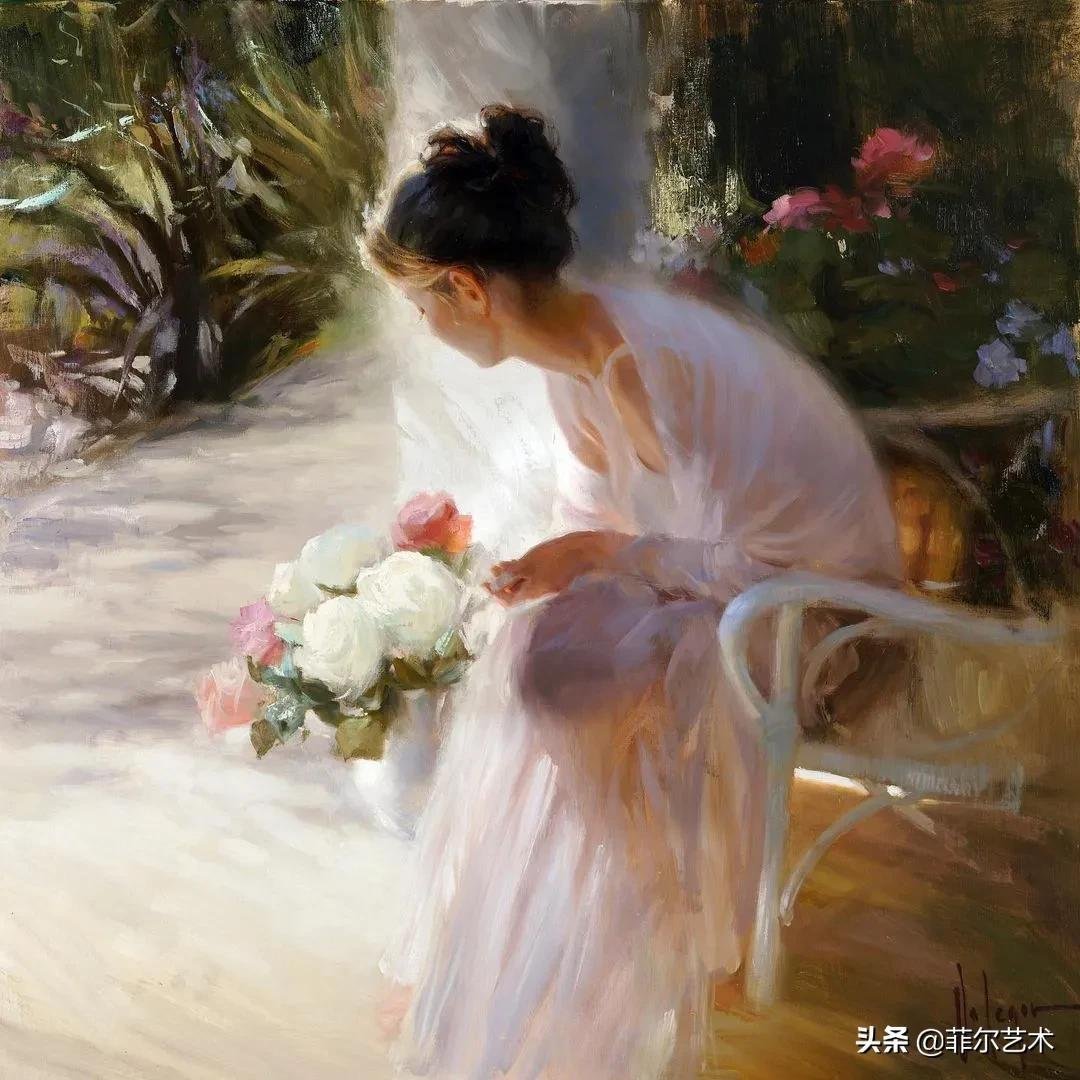 哈巴罗夫斯克&犹如花朵绽放，美得让人难忘~俄罗斯画家人物油画作品欣赏