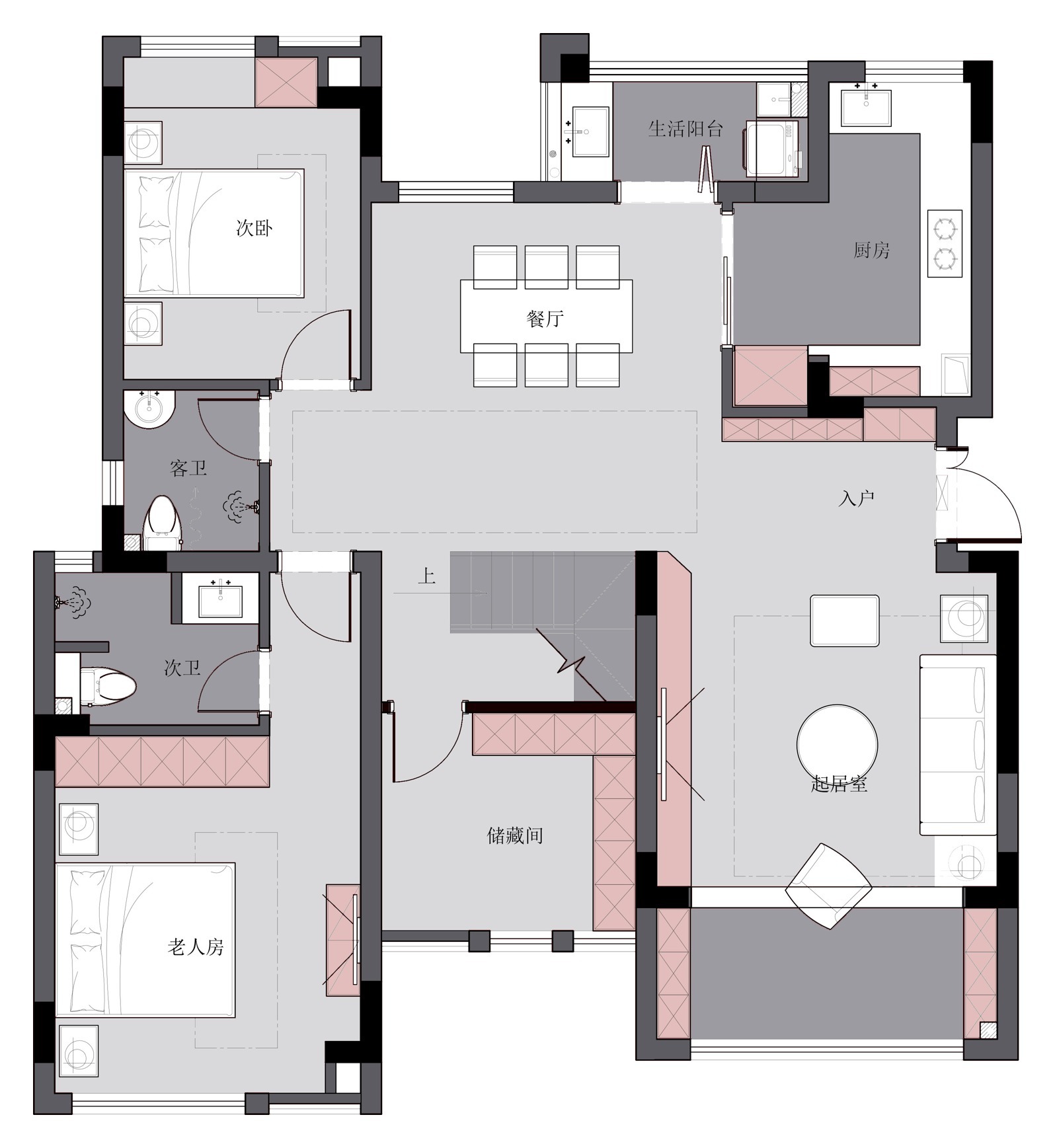 本案|260㎡北欧风跃层,简单舒适低调,宁静中蕴藏美感