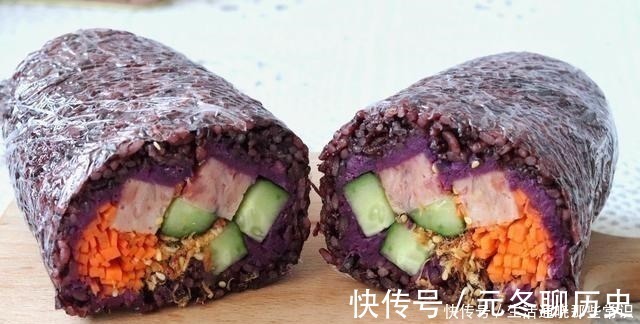 紫米饭团|减脂期一直最爱吃的主食,无油低脂,饱腹感十足,做一个能吃一天