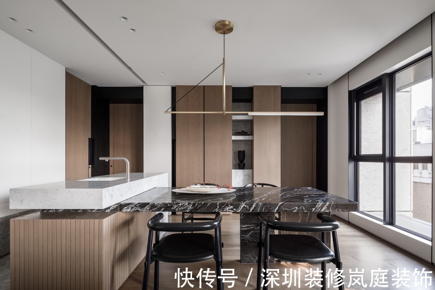 套房子|深圳装修:兴围华府156㎡现代简约,乍眼一看像别墅的效果!