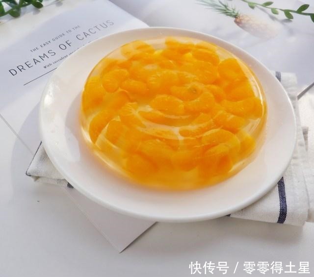 在家自制橘子果冻,酸甜Q弹,无添加更健康