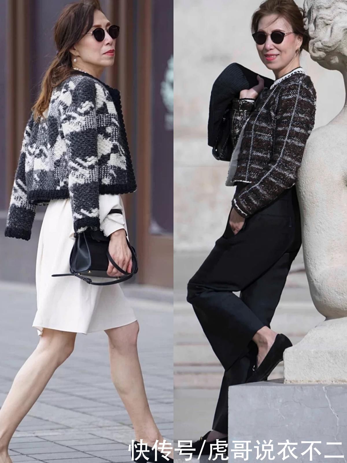 打扮|66岁阿姨真会打扮，入秋后用四款小外套打造年轻状态，时髦又显贵