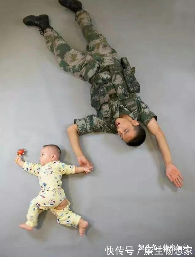 战友|宝妈带宝宝去部队看爸爸，战友随手帮拍照片，看到最后一张心碎了