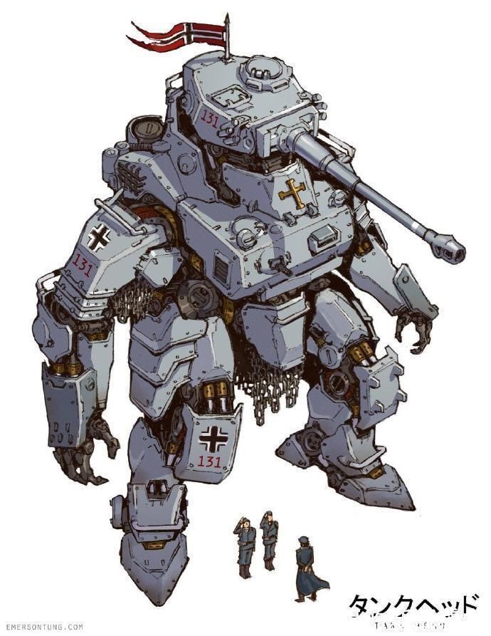 机甲|模玩控:不同国家的机甲设计,人形坦克、螃蟹、鸡机甲大家喜欢哪个?