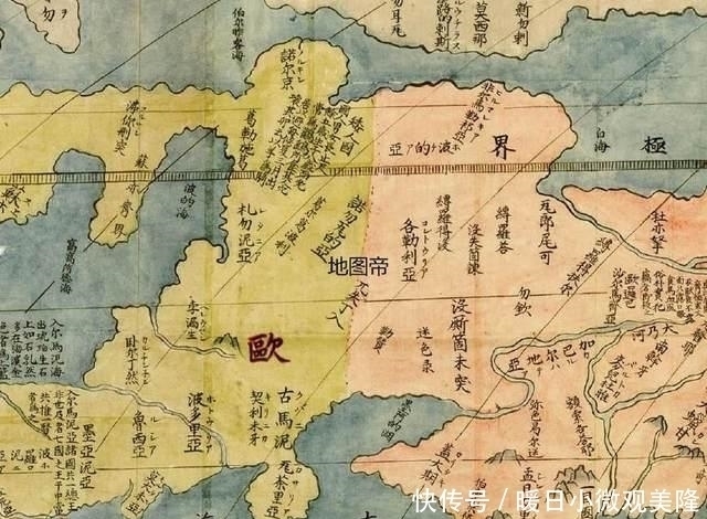 明朝|清朝烧掉的明朝世界地图,来看看画的如何