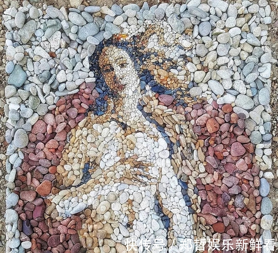 艺术家|艺术家用石头“作画”,再现传世经典,网友:我用笔都画不出来
