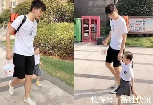 幼儿园|哥哥担心被人误会，送妹妹上幼儿园也要精心打扮，这届哥哥太难了