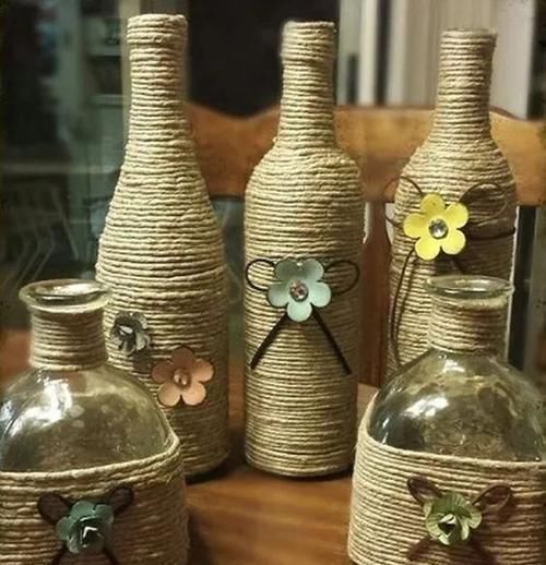 改造|DIY手工制作这是我见过最棒的酒瓶改造方案,好漂亮