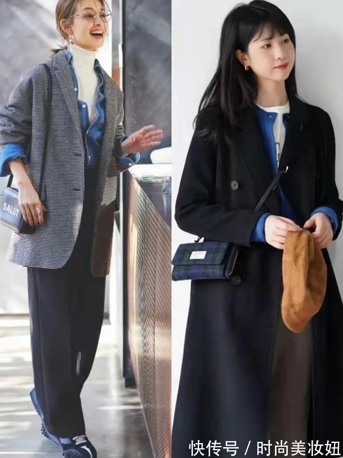 时髦 “叠穿”还是牛仔衬衫更时髦,看时尚博主的搭配,洋气又减龄