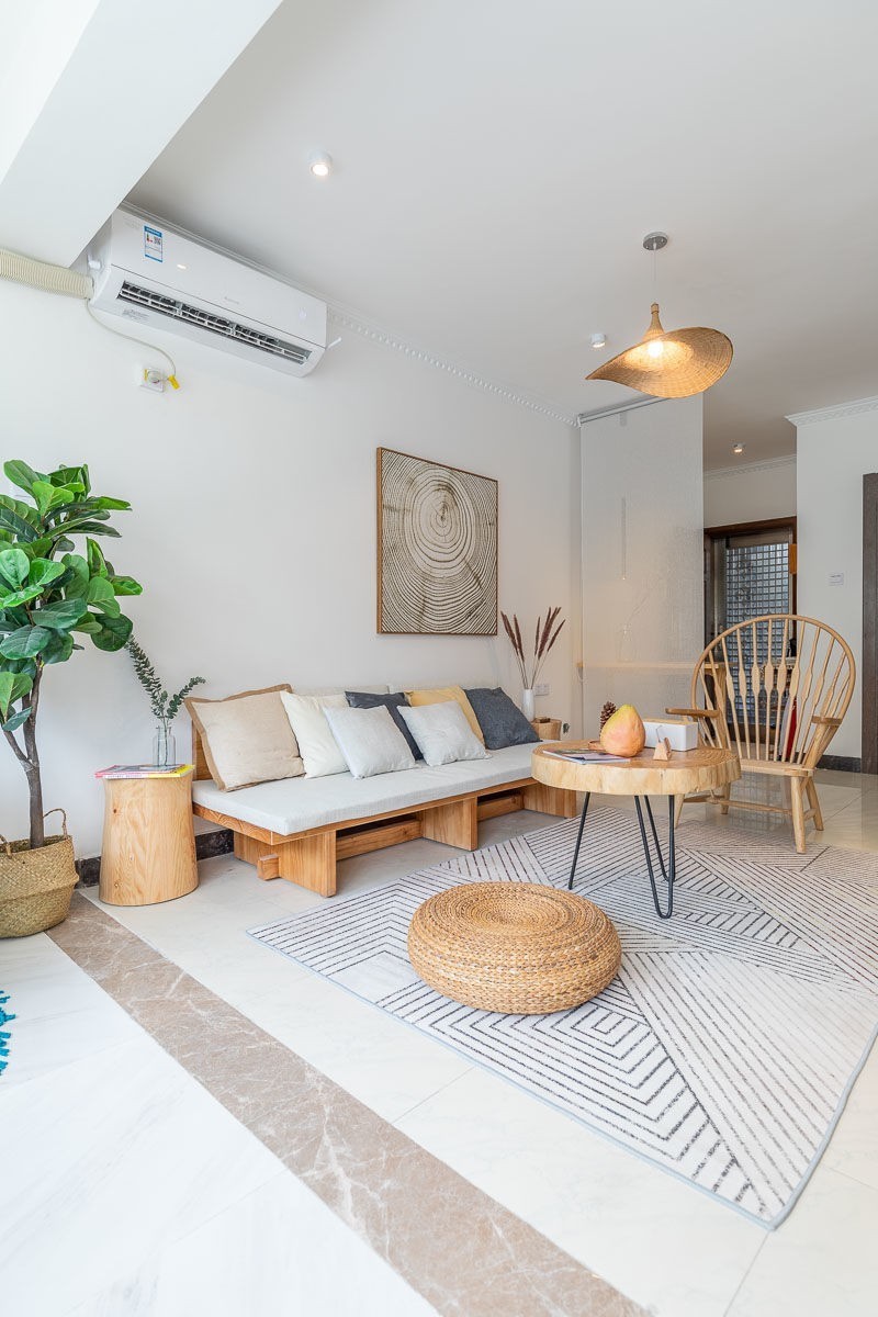 磨砂玻璃|装修的时候,他大胆选择全屋白墙的设计,没想到效果也可以这么好