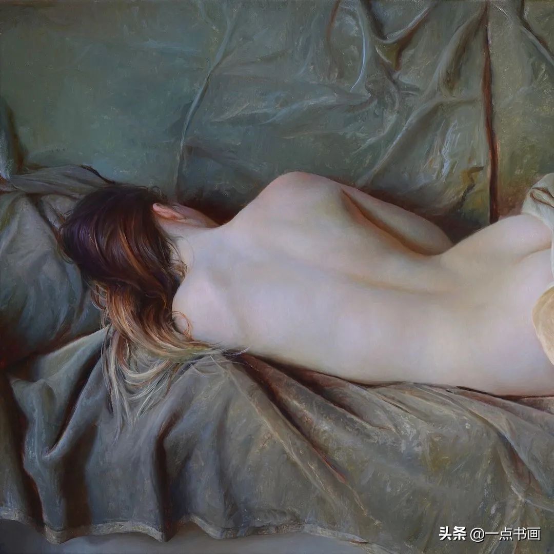 绘画|她痴迷于画那些睡觉觉的美女,青春清纯,宁静唯美
